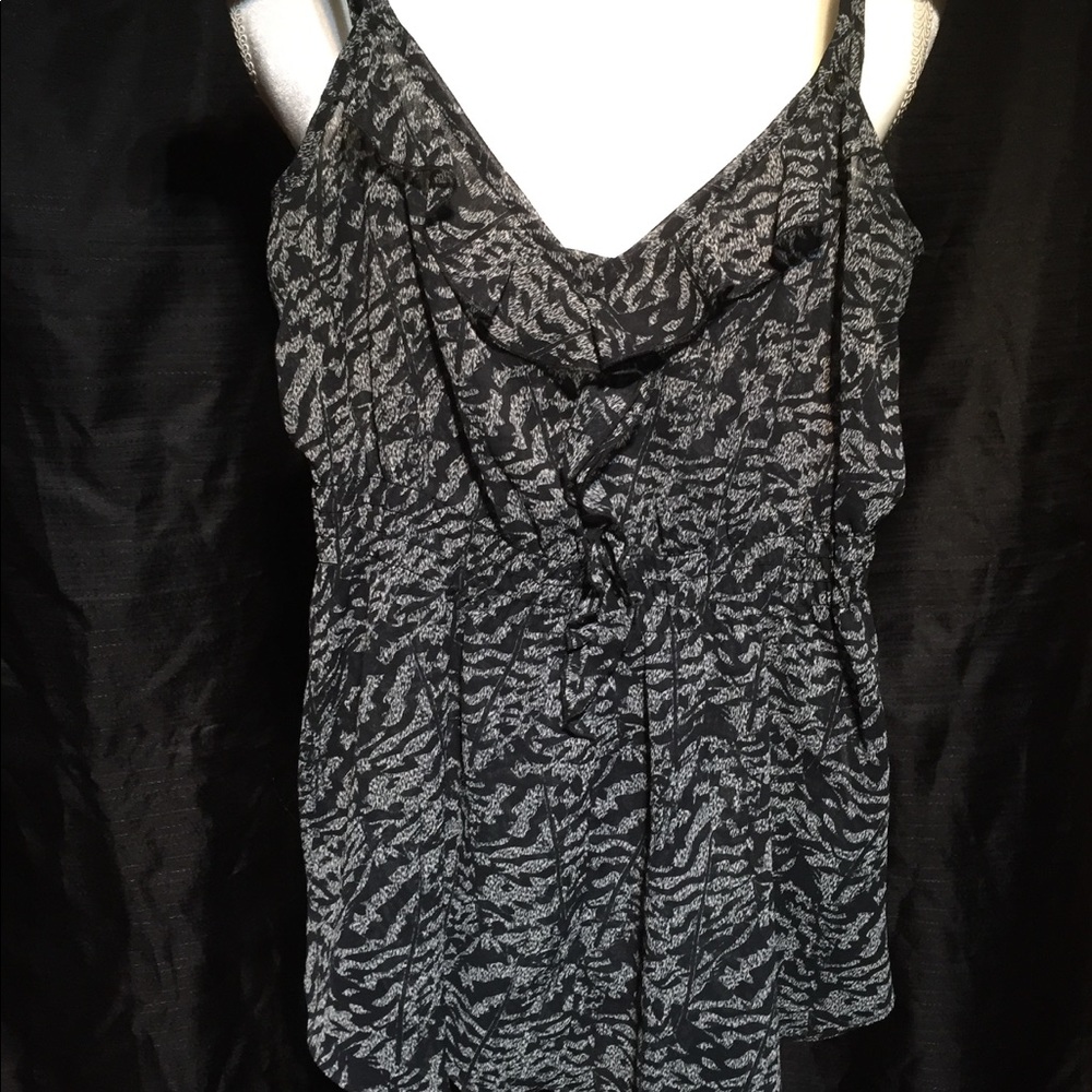 Guess top, beautiful!!! Sheer, black and white